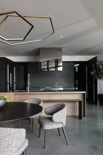 Modern kitchen with Elm accents