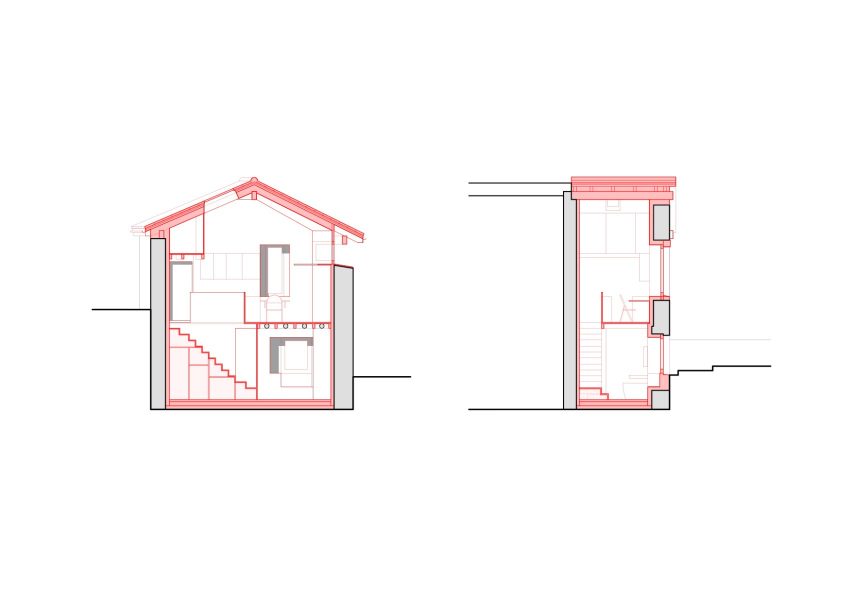 Sections, Rustic Renovation by Enrico Sassi