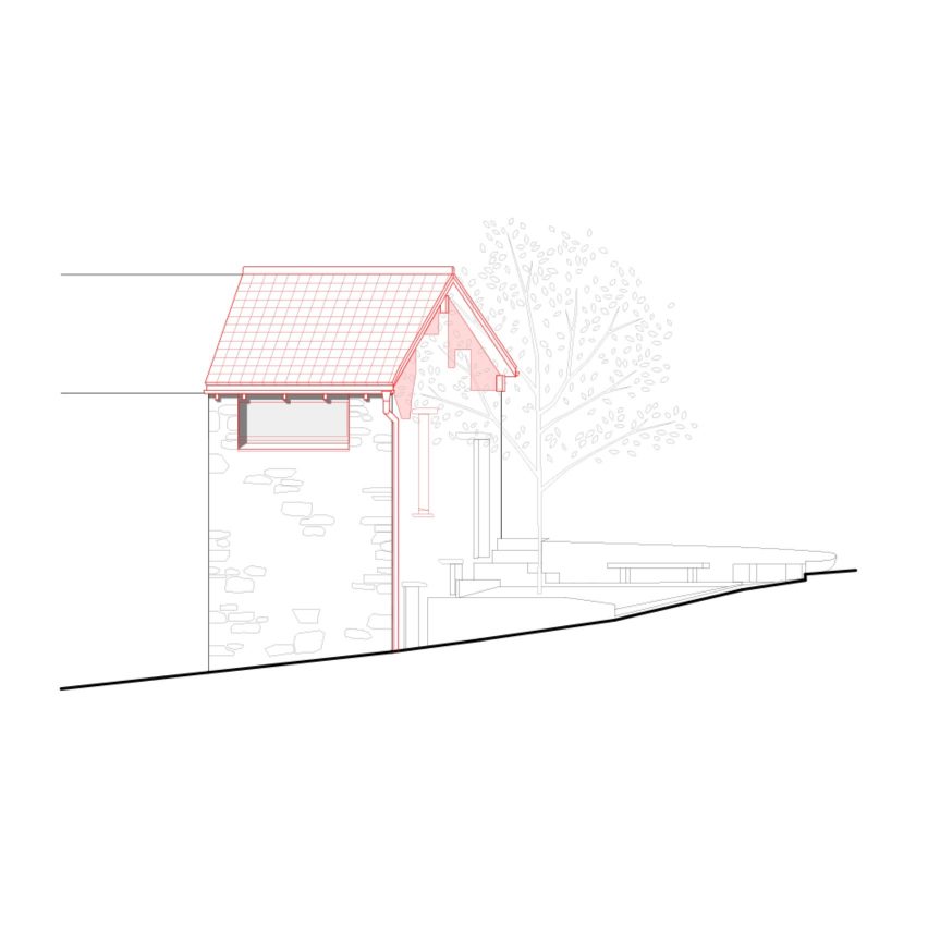 Side elevation, Rustic Renovation by Enrico Sassi