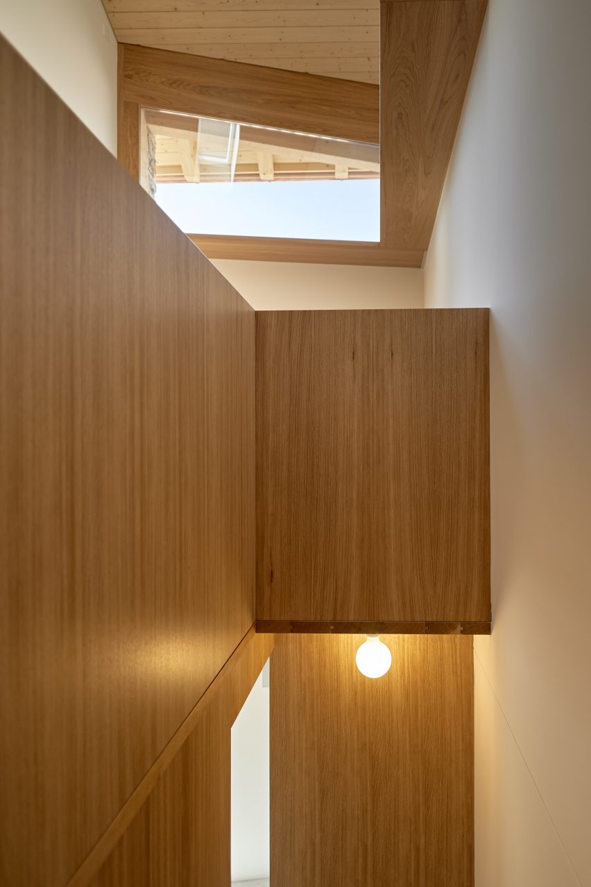 Stairwell in Rustic Renovation by Enrico Sassi