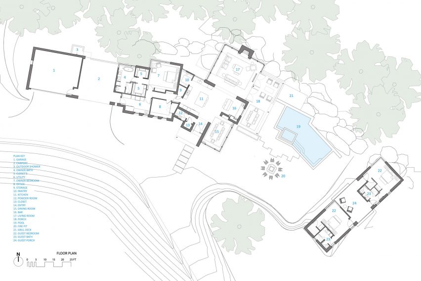 Site and floor plan
