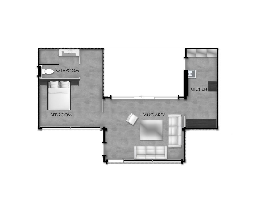 Plan of The Container House