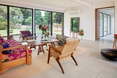 Interior image of a living space at The Container House