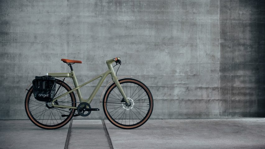 Image of green electric bike