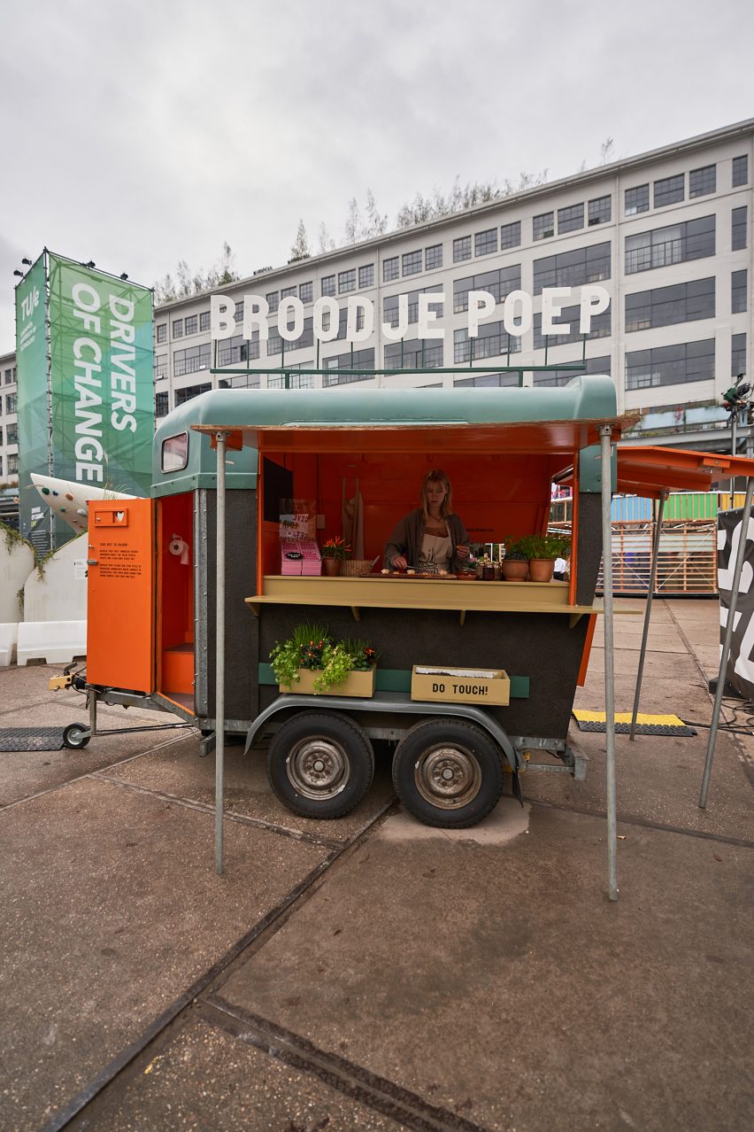 A sandwich truck at Dutch Design Week