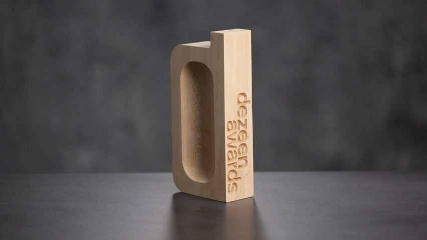 Dezeen Awards trophy