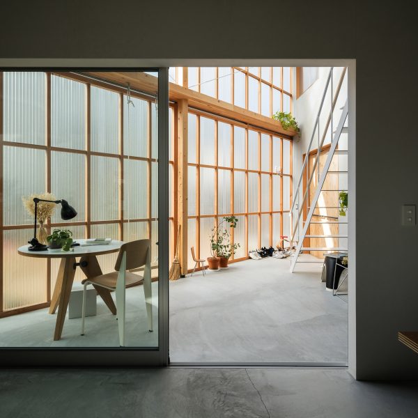 Interior image of a home with sliding doors