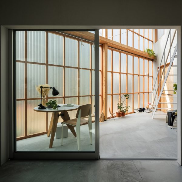 Home in Japan with sliding door