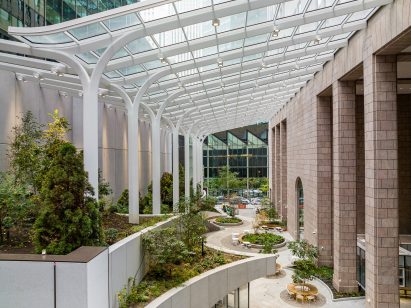 Chippendale building garden adjacent