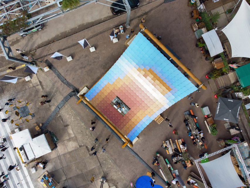 Solar Pavilion at Dutch Design Week by V8 Architects and Marjan van Aubel Studio