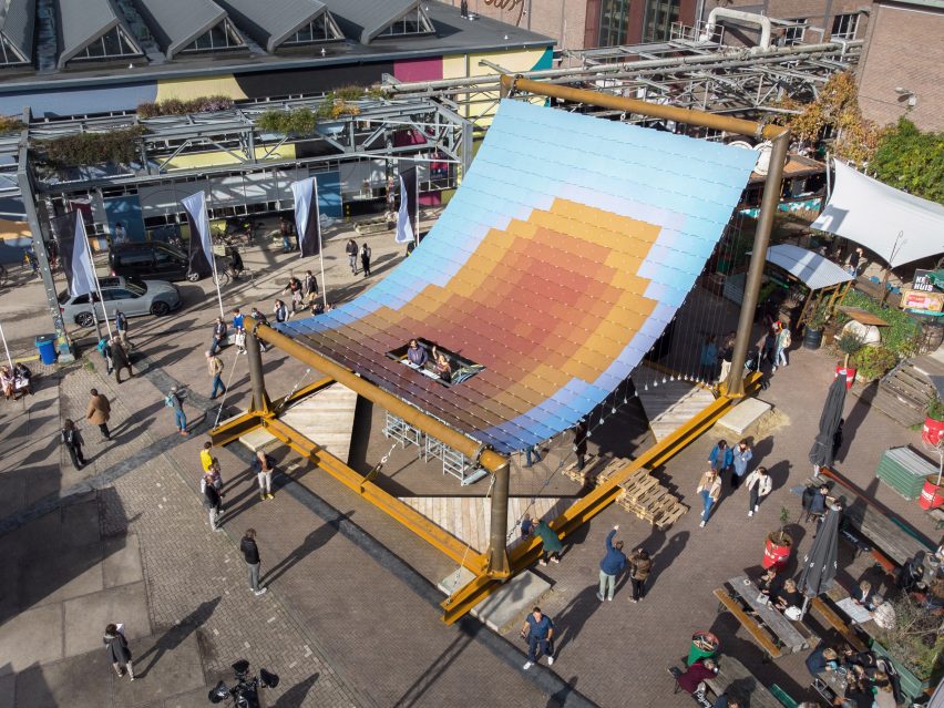 Solar Pavilion at Dutch Design Week by V8 Architects and Marjan van Aubel Studio