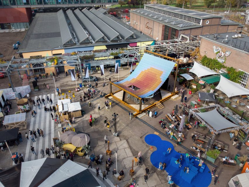 Solar Pavilion at Dutch Design Week by V8 Architects and Marjan van Aubel Studio