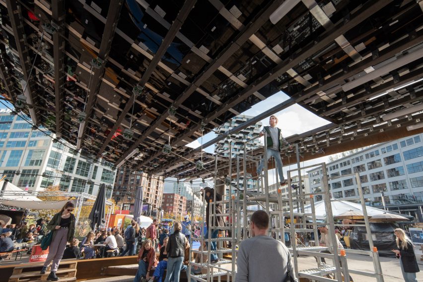 Solar Pavilion at Dutch Design Week by V8 Architects and Marjan van Aubel Studio
