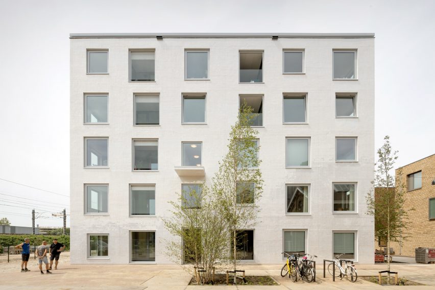 Space Encounters enlivens Utrecht apartment blocks with varied materials and finishes
