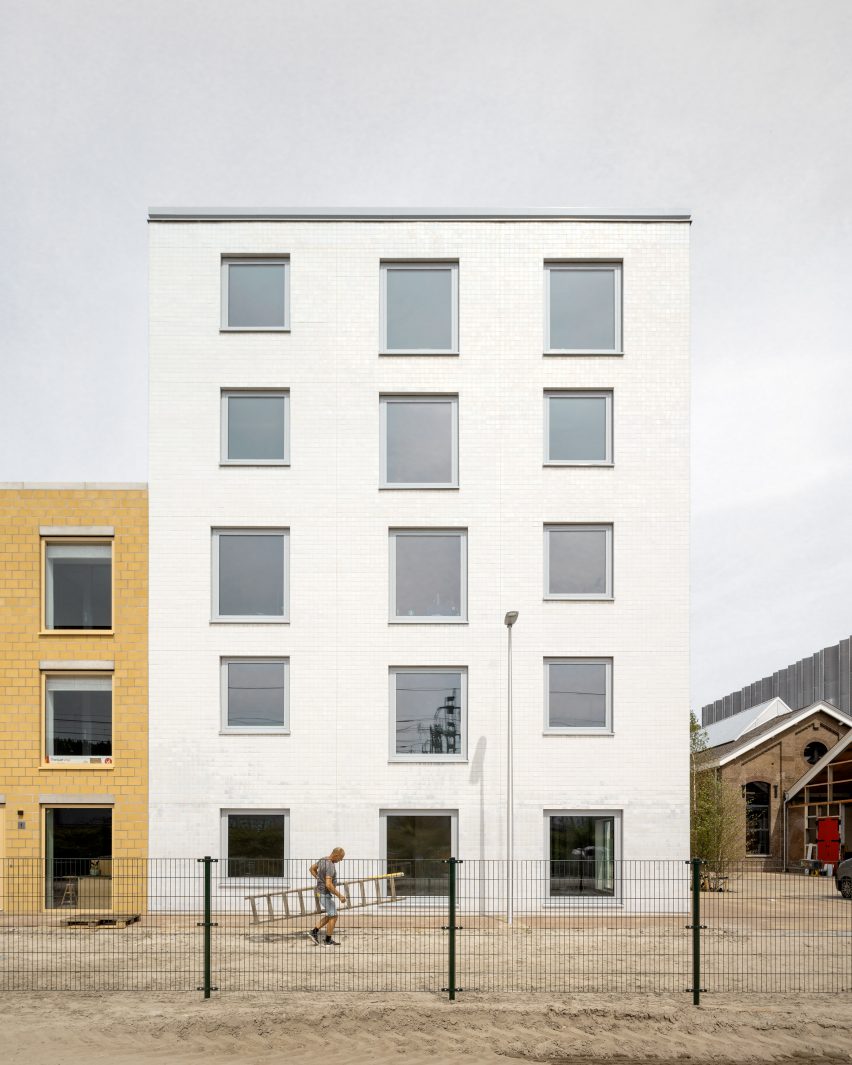 Space Encounters enlivens Utrecht apartment blocks with varied materials and finishes