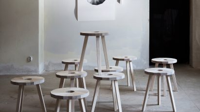 Lilla Snåland wooden stools