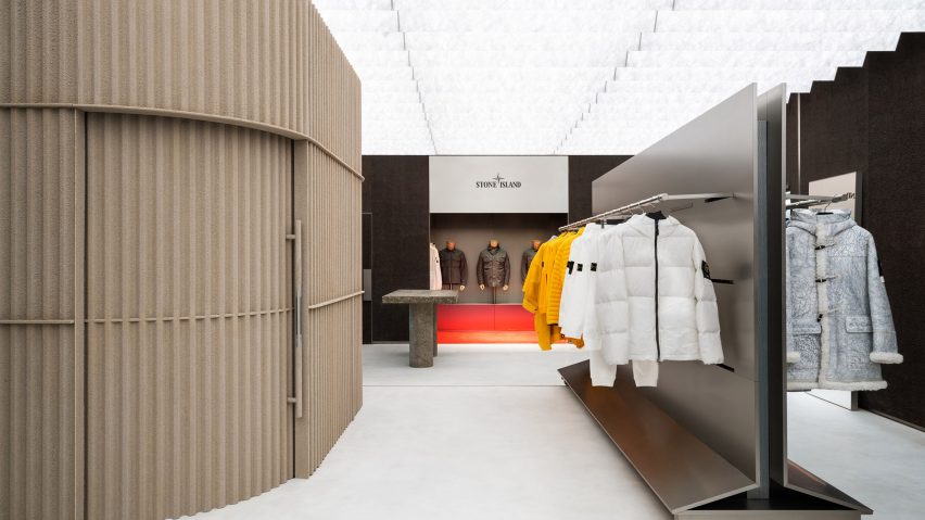Stone Island store interior in Chicago