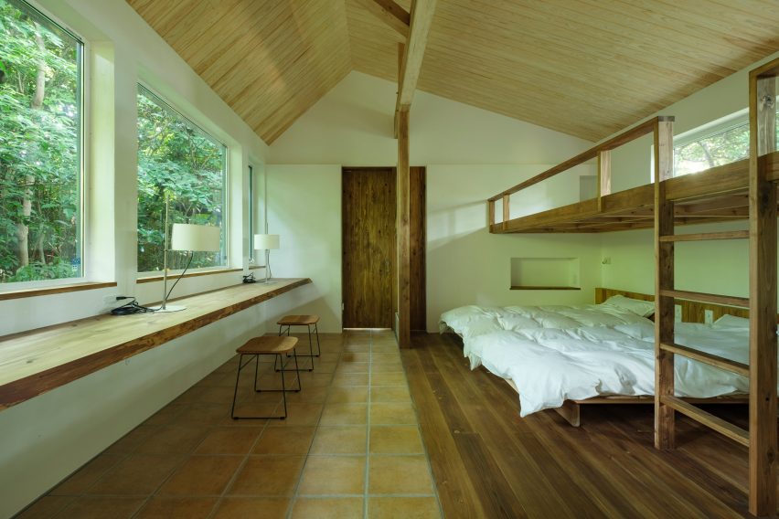 Interior of Sumu Yakushima co-operative housing by Tsukasa Ono