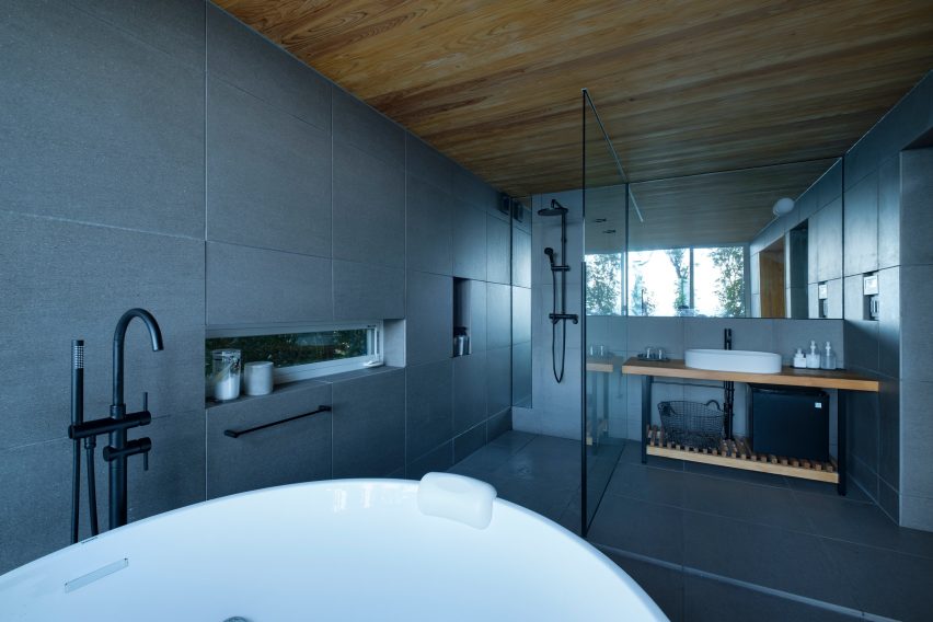 Interior of Sumu Yakushima co-operative housing by Tsukasa Ono