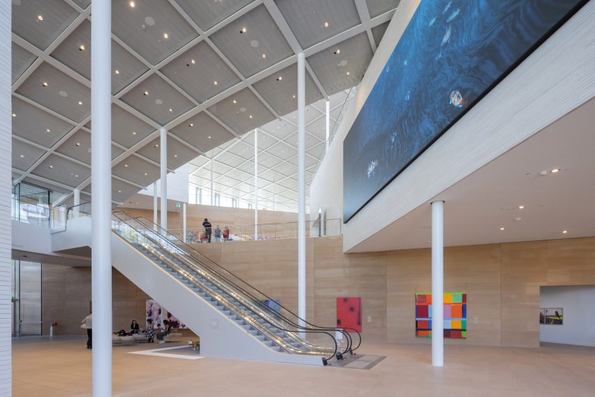 Interior of Sydney Modern by SANAA