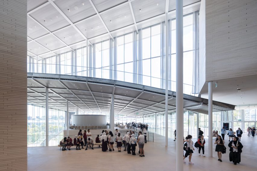 Interior of Sydney Modern by SANAA