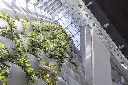 BIG Telus Sky skyscraper Alberta interior green wall