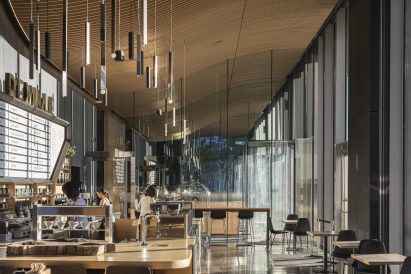 BIG Telus Sky skyscraper Alberta interiors