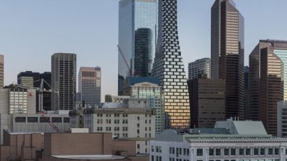 Danish architecture studio BIG has unveiled the 222-metre-high Telus Sky Tower in Calgary, Alberta