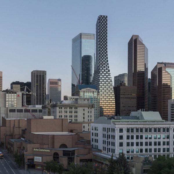 Danish architecture studio BIG has unveiled the 222-metre-high Telus Sky Tower in Calgary, Alberta