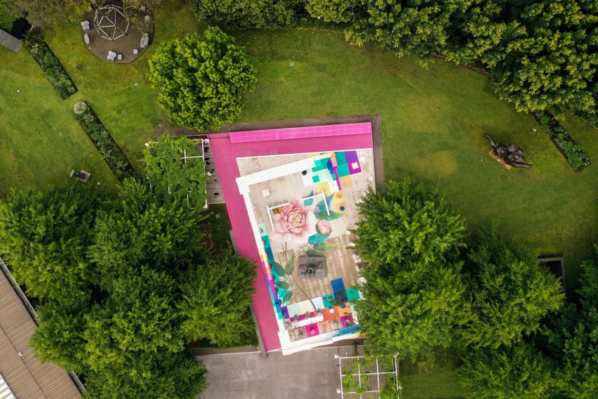 Aerial photos of Temple of Boom by Adam Newman and Kelvin Tsang at NGV