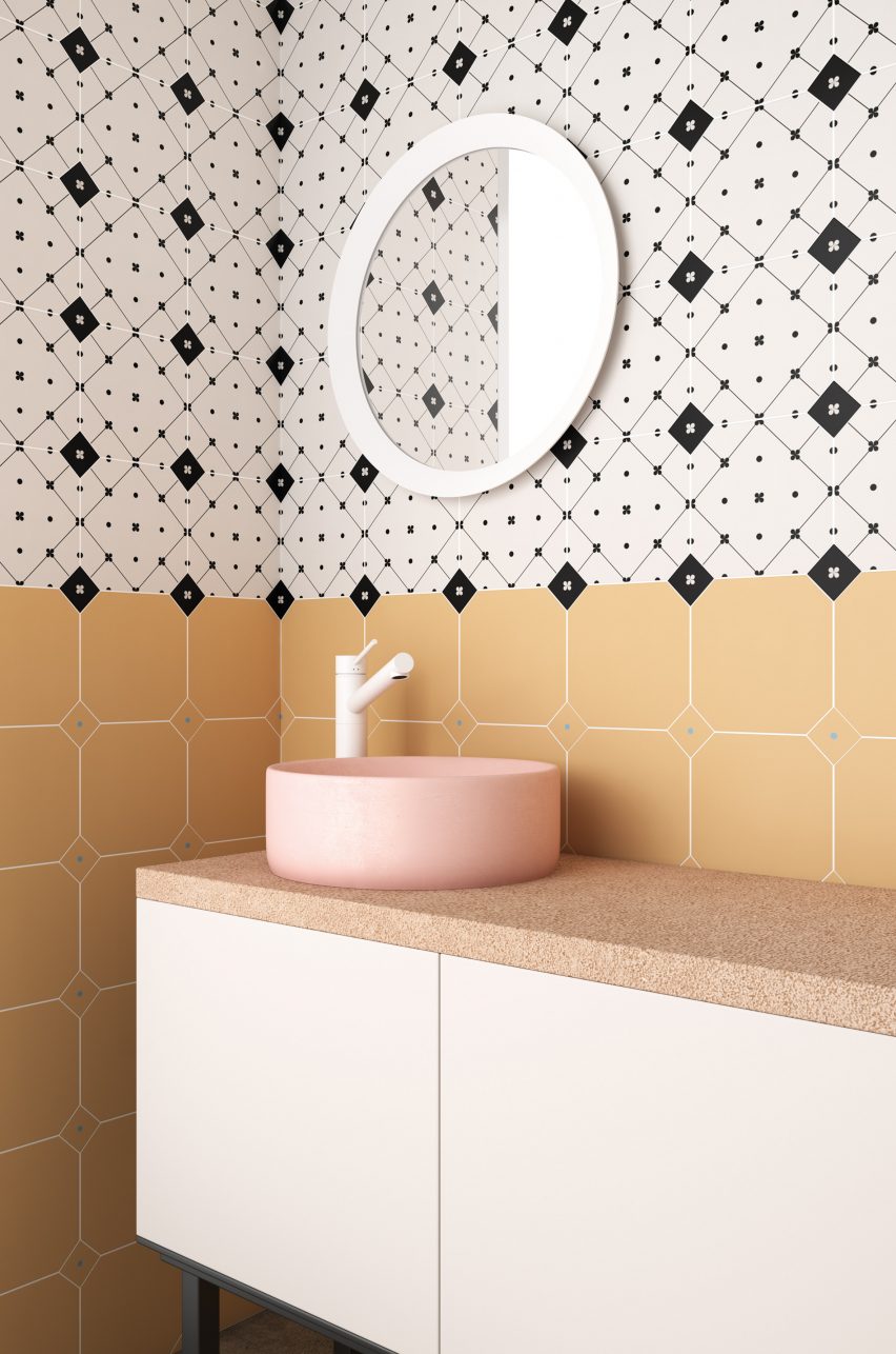 Cevica tiles in bathroom