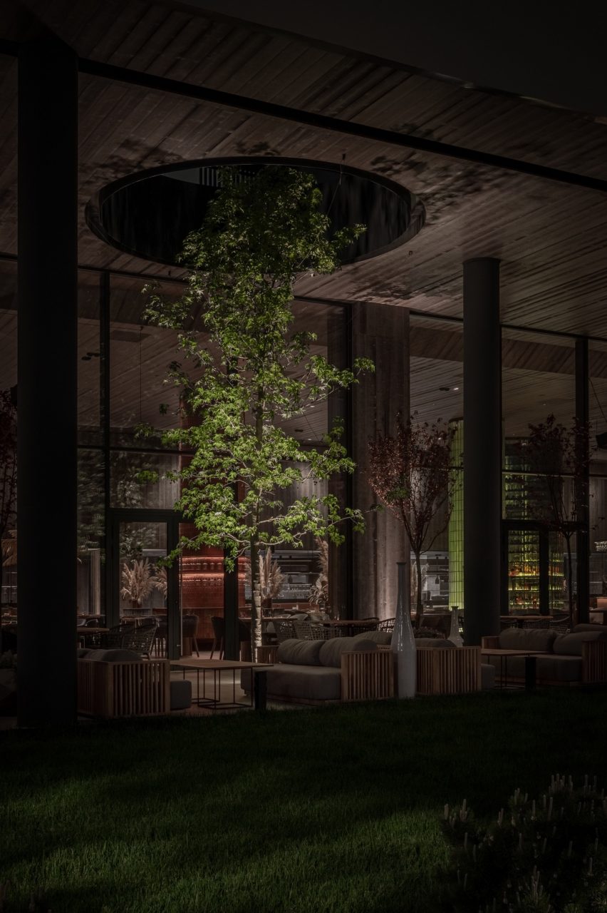 Terrace outside Terra restaurant