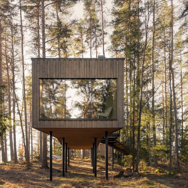 Exterior of Trakt Forest Hotel by Wingårdhs