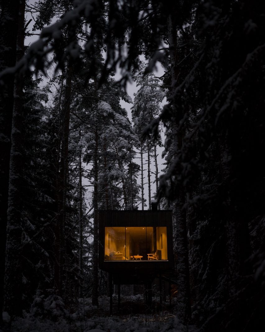 Exterior of Trakt Forest Hotel by Wingårdhs