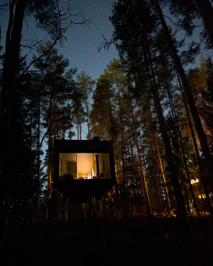 Exterior of Trakt Forest Hotel by Wingårdhs