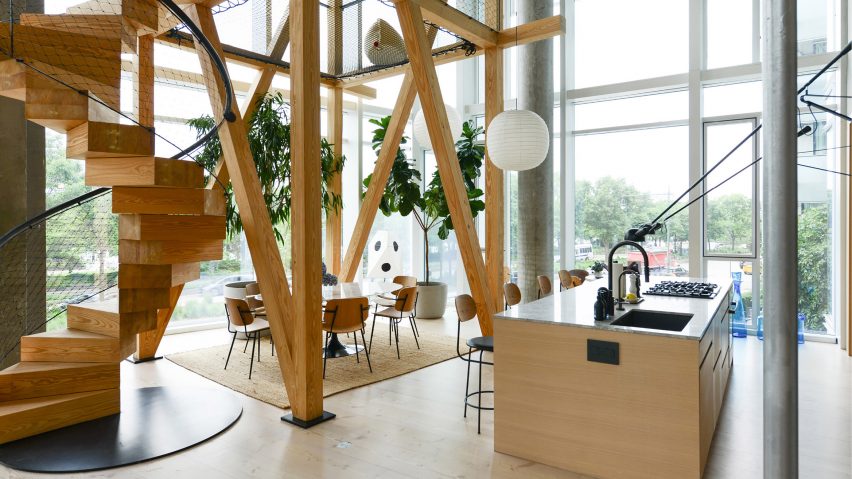 West Village apartment with tree house installations