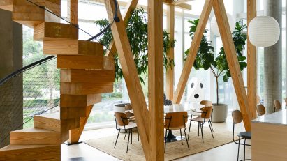 West Village apartment with tree house installations