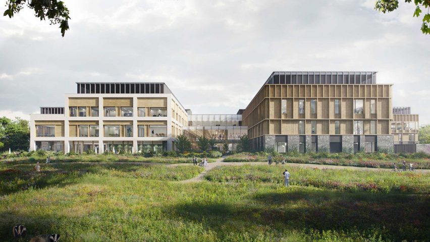 Exterior of timber cancer centre