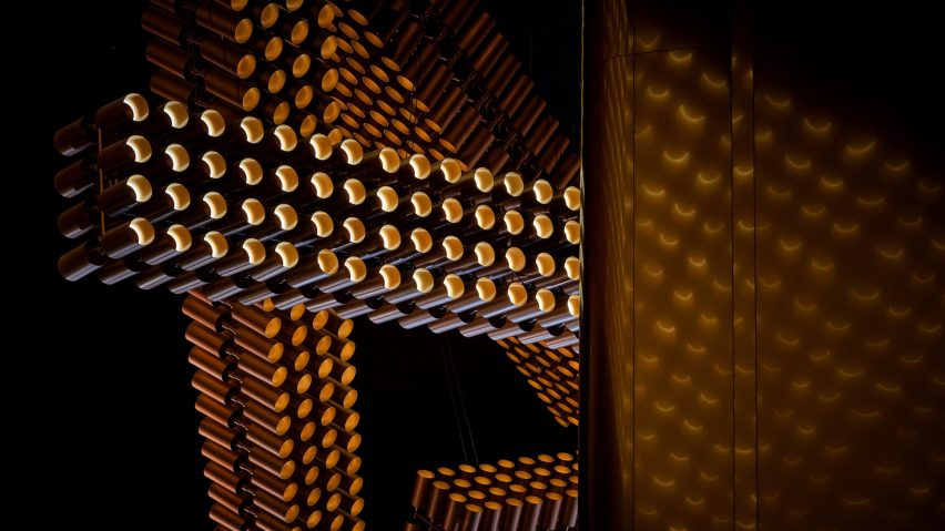 Spotlights in the ceiling of Chinese cinema