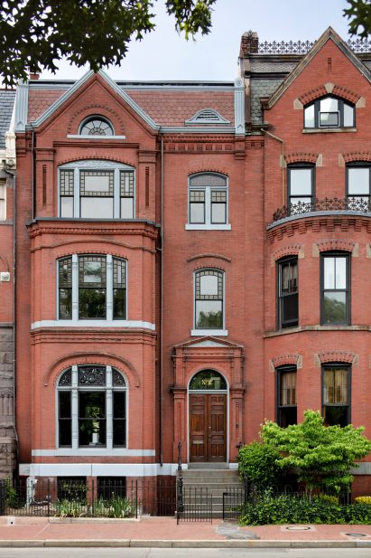 Exterior of house facing Logan Circle