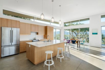 Clerestory windows on Carmel Valley home