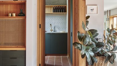 Kitchen of West Bend House in Melbourne, designed by Brave New Eco