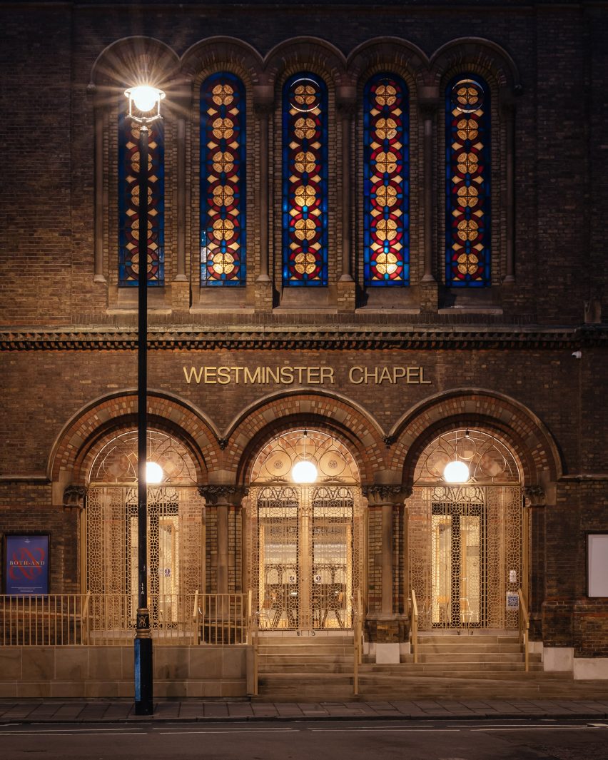 Exterior of Westminster Chapel by Scott Whitby Studio