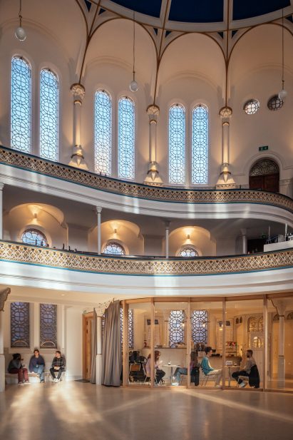 Renovated Westminster Chapel interior by Scott Whitby Studio 