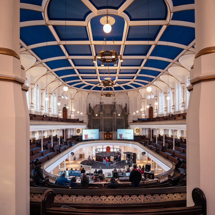 Interior of Westminster Chapel by Scott Whitby Studio