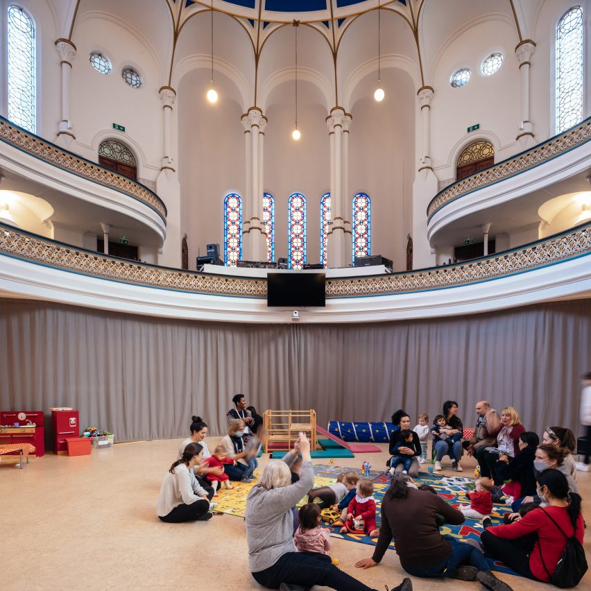 Interior of Westminster Chapel by Scott Whitby Studio