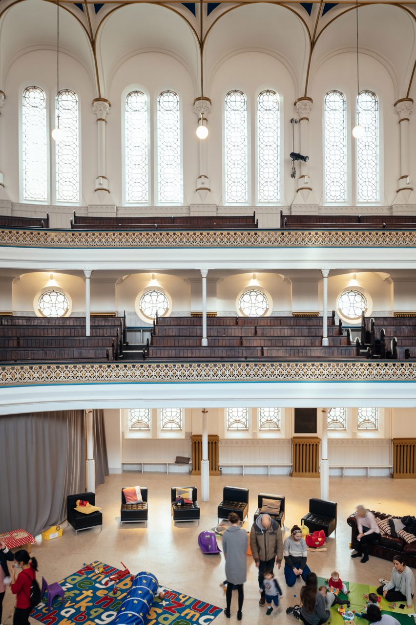 Interior of Westminster Chapel by Scott Whitby Studio