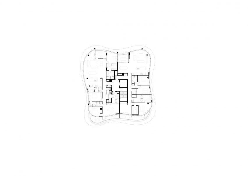 Fourth floor plan of No.6 Sydney Street