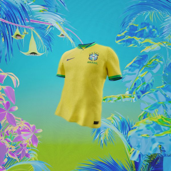 A yellow football jersey