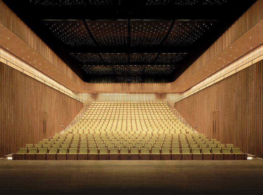 Interior of Yada Theatre by Group of Architects in Yixing, China